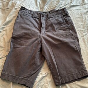 American Eagle Longer Length Khaki Shorts